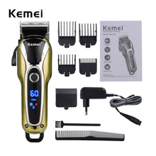 Turbocharged 2018 New 110v-240v Rechargeable Hair Clipper Professional Hair Trimmer Adjustable 5W Hair Clipper Men Kids Haircut Tool - 4D's T&D Inc