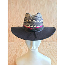 Women Fashion Hat Accordion Black Brim Panama Headwear - 4D's T&D Inc