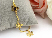 Butterfly Women Ankle Bracelet Barefoot Beach Sandal Foot Jewelry - 4DS-156WAB - 4D's T&D Inc