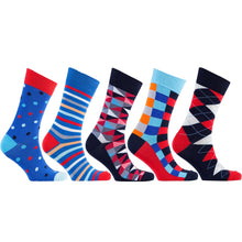Men's 5-Pair Fun Mix Socks-3027 - 4D's T&D Inc