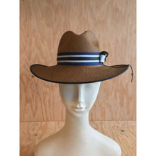 Women Ladies Hat La Finca Panama Hat - Brown Fashion Straw Navy Blue - 4D's T&D Inc
