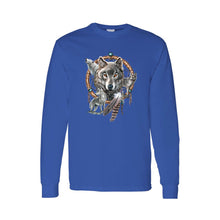 Unisex Long Sleeve Shirt Wolves With Dreamcatcher - 4D's T&D Inc