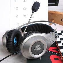 Headphones NUBWO N2 Stereo Gaming Headset Gamer Casque with Microphone for Computer (Black Silver USB/3.5mm Port) Game - 4D's T&D Inc