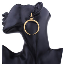 1 Pair New Fashion Earrings Lady Women Thin Round Big Large Dangle Hoop Loop Earrings - 4D's T&D Inc