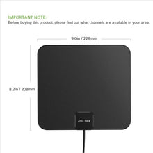Bargain Deal HDTV Digital TV Amplified 10 Feet Cable Indoor Antenna 25 Miles Long Range for Signal Enhancement - 4D's T&D Inc