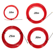 Nylon Fish Draw Tape Electrical 10M to 30M Cable Running Rod Duct Rodder Puller Pulling Electricians Wheel Red - 4D's T&D Inc