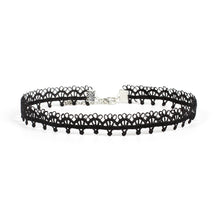 Choker Necklace Set 8 Pieces Stretch Velvet Classic Gothic Tattoo Lace Choker - 4D's T&D Inc