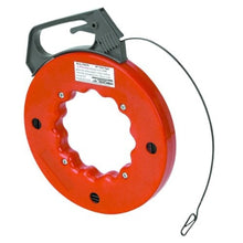 Fish Tape Reel - 25 Feet - Impact Case for Electricians Pull Communication Wire Cable Line From Drywall Ceiling Electrical Tool - 4D's T&D Inc