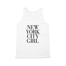 New York City Girl Tank Top Typography Unisex - 4D's T&D Inc