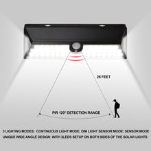 Waterproof Solar Light with 54 LED - White Solar Outdoor Lighting - PIR Motion Sensor - 4DS-59LSPIR - 4D's T&D Inc