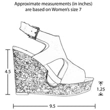 Slingback Peep Toe Platform Wedge Sandal - 4D's T&D Inc