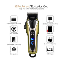 Turbocharged 2018 New 110v-240v Rechargeable Hair Clipper Professional Hair Trimmer Adjustable 5W Hair Clipper Men Kids Haircut Tool - 4D's T&D Inc
