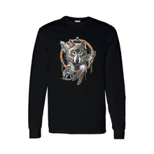 Unisex Long Sleeve Shirt Wolves With Dreamcatcher - 4D's T&D Inc