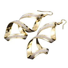 1 Pair Women Alloy Matte Dangle Earings Eardrop Jewelry Earrings BK - 4D's T&D Inc