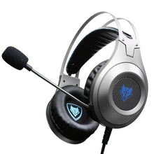 Headphones NUBWO N2 Stereo Gaming Headset Gamer Casque with Microphone for Computer (Black Silver USB/3.5mm Port) Game - 4D's T&D Inc