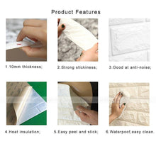 3D Brick Pattern Wallpaper Bedroom Living Room Modern Wall Background TV Decor - 4D's T&D Inc
