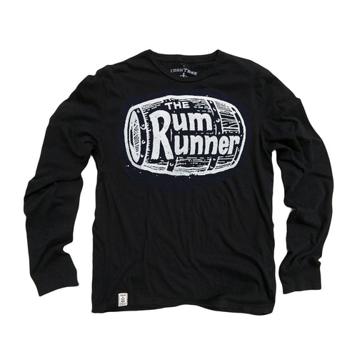 Long Sleeve T-Shirt in Black Rum Runner Organic Fine Jersey - 4D's T&D Inc