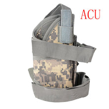 Airsoft Military Tactical Left Hand Drop Pouch Tactical  600D Black Universal Pistol Drop Leg Left Hand Holster - 4D's T&D Inc