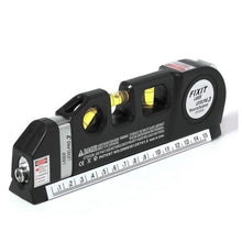 Practical Multi-funtion High Density Laser Levelling Instrument with Steel Ruller Cross Straight Line Laser Level Aligner (Color - 4D's T&D Inc