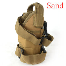 Airsoft Military Tactical Left Hand Drop Pouch Tactical  600D Black Universal Pistol Drop Leg Left Hand Holster - 4D's T&D Inc