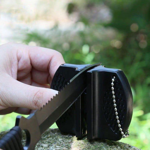 New Mini Ceramic Rod Tungsten Steel Camp Pocket Kitchen Knife Sharpener Tool - 4D's T&D Inc
