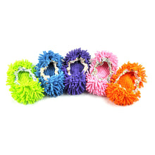 2 pcs Dusting Cleaning Foot Shoes Mop Slipper Floor Cleaner Purple - 4D's T&D Inc