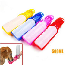 Pet Care portable Water bottle 250ML Outdoor Portable Pet Dog Water Bottles Fordable Tank Drinking Design Travelling Bowl Feeding - 4D's T&D Inc
