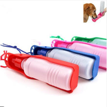 Pet Care portable Water bottle 250ML Outdoor Portable Pet Dog Water Bottles Fordable Tank Drinking Design Travelling Bowl Feeding - 4D's T&D Inc