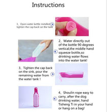 Pet Care portable Water bottle 250ML Outdoor Portable Pet Dog Water Bottles Fordable Tank Drinking Design Travelling Bowl Feeding - 4D's T&D Inc