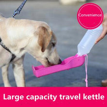 Pet Care portable Water bottle 250ML Outdoor Portable Pet Dog Water Bottles Fordable Tank Drinking Design Travelling Bowl Feeding - 4D's T&D Inc