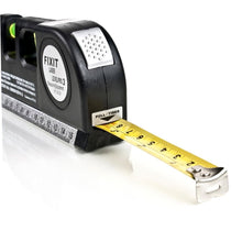 GD Multipurpose Laser Level Horizontal Vertical Line 8FT+Measure Tape Ruler Aligner Tool GN - 4D's T&D Inc