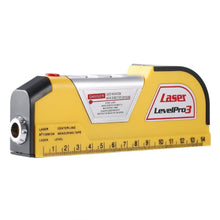 GD Multipurpose Laser Level Horizontal Vertical Line 8FT+Measure Tape Ruler Aligner Tool GN - 4D's T&D Inc