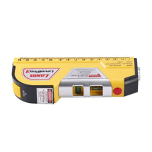 GD Multipurpose Laser Level Horizontal Vertical Line 8FT+Measure Tape Ruler Aligner Tool GN - 4D's T&D Inc