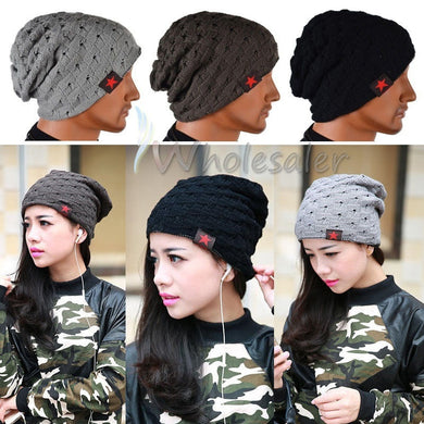 Deal Breaker  Women Men Warm Winter Unisex Headwear Skull Knitted Hat Baggy Beanie Hip-hop Cap 4DS-203UWBHX2 - DEAL PRICE:  2 for $10.00 - 4D's T&D Inc