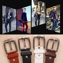 Men's Faux Leather Belt. Stylish Leather Waistband Belt. - 4D's T&D Inc