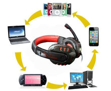 VP-X9 High Quality NdFeB Hi Fi Speakers Surround Gaming Headset Stereo Bass Headphone with Micphone for Computer Gamer - 4D's T&D Inc