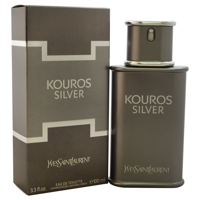 Kouros Silver by Yves Saint Laurent for Men - 3.3 oz EDT Spray (Size: 3.3 oz) - 4D's T&D Inc