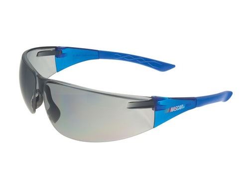 Driving Eye Glasses Unisex Encon Wraparound Nascar 427 Safety Glasses, Scratch coat Gray Lens, Blue Frame - 4D's T&D Inc