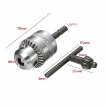 Tool Adopter 0.6-6mm 1.5-13mm Hex Shank Driver Chuck Drill Bit Converter Plug Quick Change Clamp 3/8inch 24UNF with 1/4" SDS Adapter Converter - 4DS-164DCA - 4D's T&D Inc