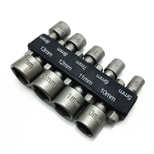 9pcs/set Hex Socket Sleeve Nozzles Nut Driver Set Drill Bit Adapter - 4D's T&D Inc