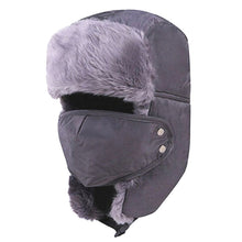 Men Women Winter Ushanka Trapper Aviator Earflap Ski Hats With Mask Cap Hood Winter headWear headgear 4DS-188MCH - 4D'S T&D Inc - 4D's T&D Inc