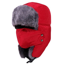Men Women Winter Ushanka Trapper Aviator Earflap Ski Hats With Mask Cap Hood Winter headWear headgear 4DS-188MCH - 4D'S T&D Inc - 4D's T&D Inc