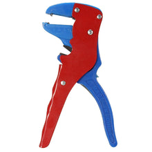 Automatic Wire Stripper with ease using this handy wire cutter tool. Good gift for a home owner. (Color: Red & Blue) - 4D's T&D Inc