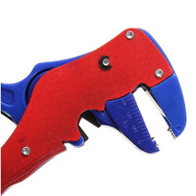 Automatic Wire Stripper with ease using this handy wire cutter tool. Good gift for a home owner. (Color: Red & Blue) - 4D's T&D Inc