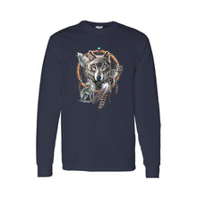 Unisex Long Sleeve Shirt Wolves With Dreamcatcher - 4D's T&D Inc