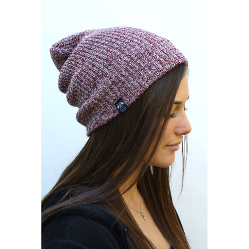 Weekend For A Close-knit Companion Label Beanie (Burgundy) Unisex Hat Men Women - 4D's T&D Inc