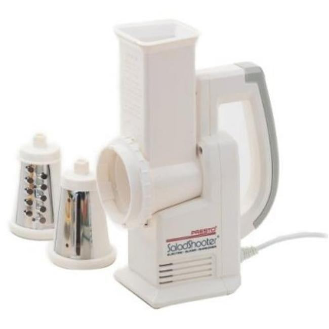 Salad Shooter Electric Slicer/Shredder Nut Chopper Cheese Grater also Fruits Vegetables Get The Presto 02910 - 4D's T&D Inc