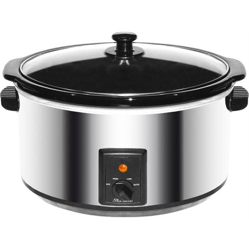 Brentwood SC-170S 8 Quart Slow Cooker - Stainless Steel Body - 4D's T&D Inc