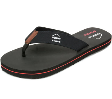 Alpine Swiss Men's Flip Flops Beach Sandals Lightweight EVA Sole Comfort Thongs - 4D's T&D Inc