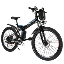 Folding Mountain Bike 36V Electric Snow Bike 7 modes fly-wheel Ebike w/Phone 4DS-165ESB - 4D's T&D Inc